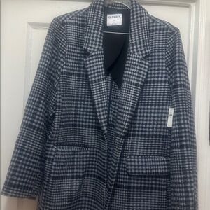 Old Navy Monochrome Checkered Blazer